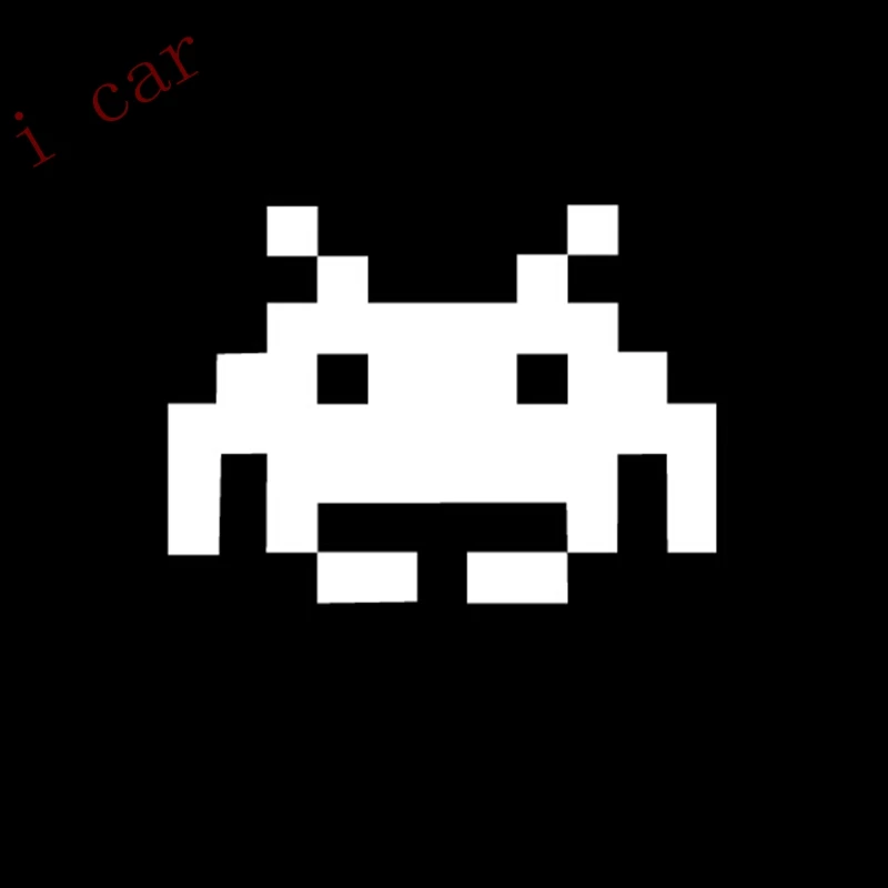 2 pcs/lot SPACE INVADERS Funny Car Window Wall Laptop , ipad JDM DRIFT Vinyl Decal Sticker