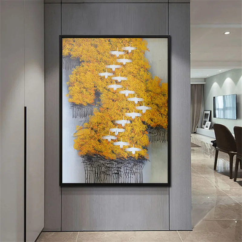 

Hand painted canvas oil paintings handmade Wall art Pictures for living room modern abstract cuadros quadro Abstract_ 0025