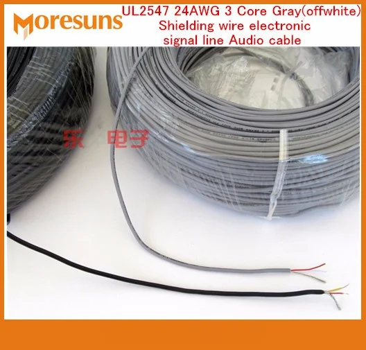 

Fast Free Ship 10M/lot UL2547 24AWG 3 Core 0.2 Square Shielding wire electronic signal line Audio cable usb data wire