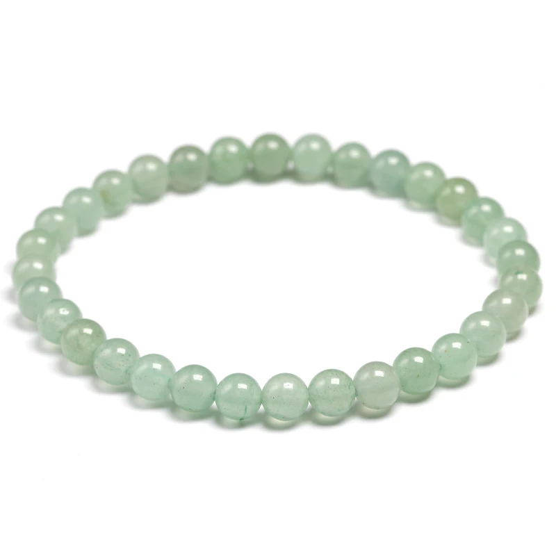 6 8 10 12 14mm New Meditation Natural Green Aventurine Women Bracelets Natural Stone Yoga Mala Beads Healing Jewelry Men Gift
