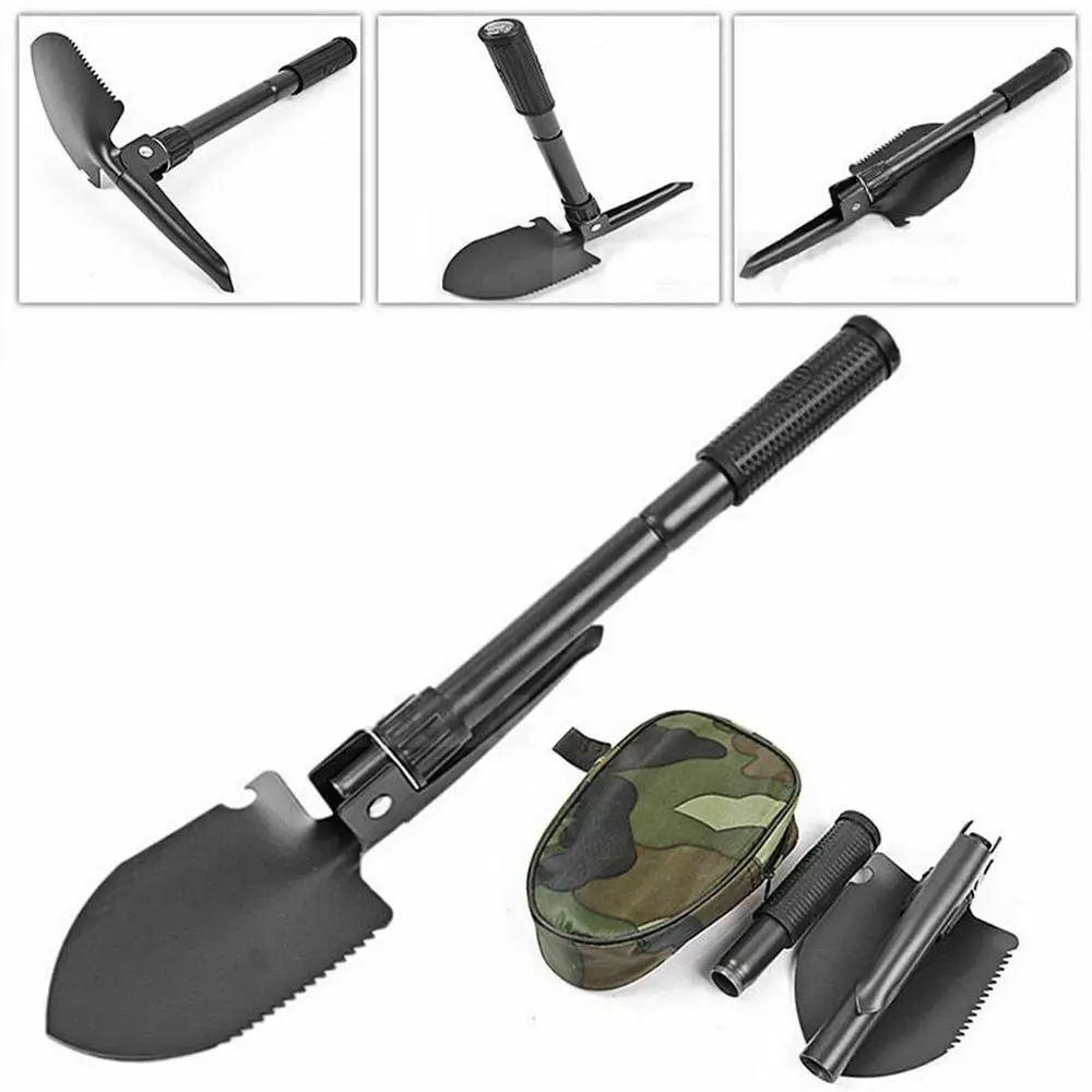 Foldable multifunction car trunk travel  gardening shovel