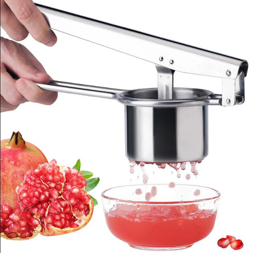 Tragbare Edelstahl Entsafter Squeezer Grenadine Zitrone Orange Presse Obst Entsafter Lange Lebensdauer Küche Hilfe D047