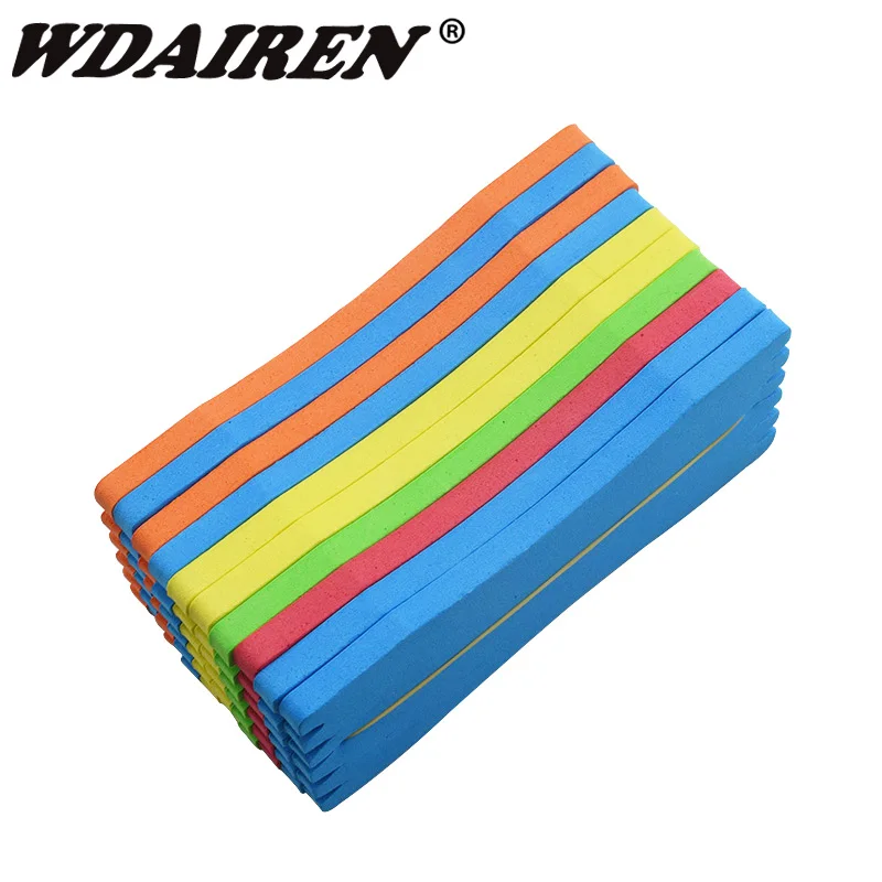 10pcs/Lot EVA Foam Fishing Line Plate Fishing Winding Line Board 12mm*50mm Carp Lure Trace Wire Leader Swivel Fishing Tackle