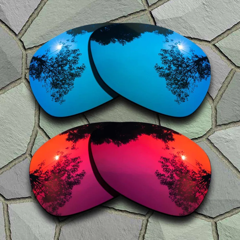 

Sky Blue&Violet Red Sunglasses Polarized Replacement Lenses for Oakley Crosshair 2012