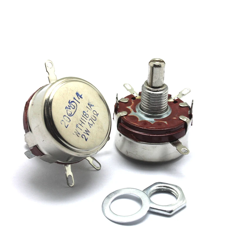 WTH118-1A(2W) Single Turn Carbon Film Potentiometer 470R