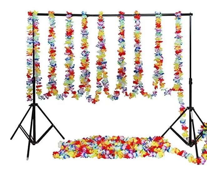 

Tropical Hawaiian Flower Garland Luau Party Decoration Birthday Halloween Christmas Long Banners Decor 200cm-3000cm colorful