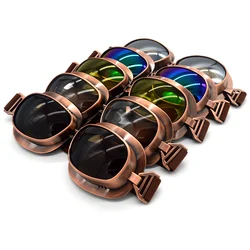 Evomosa 10 Colors Retro Vintage Motorcycle Cruiser Scooter Biker Goggles For Harley Bobber Chopper Helmet