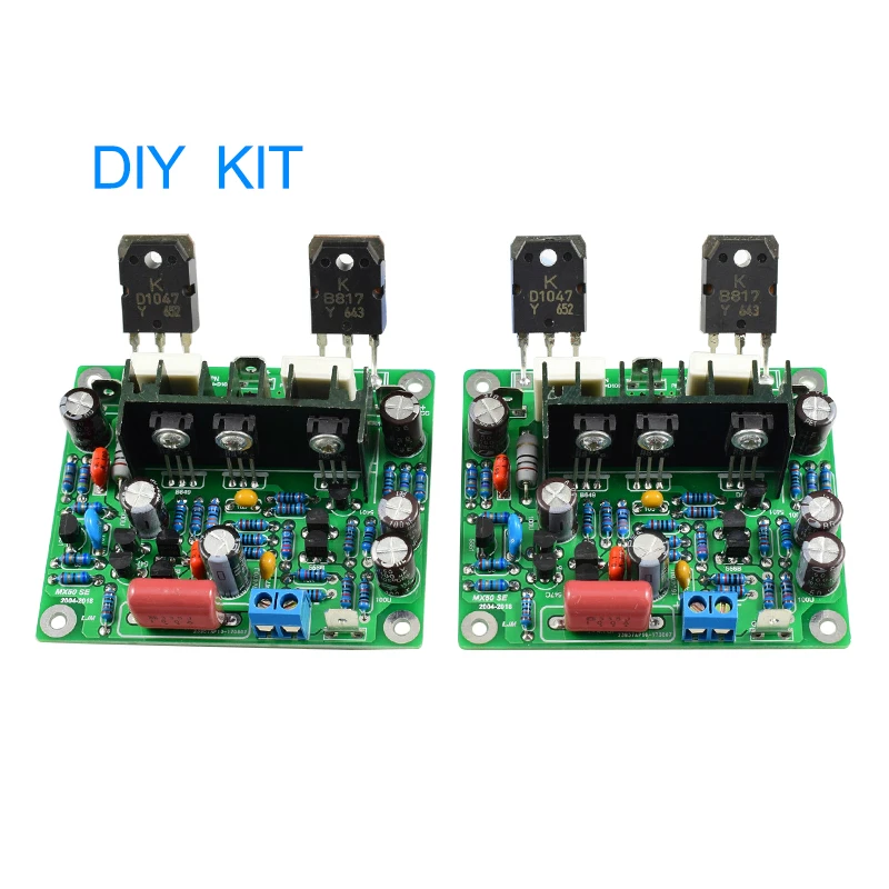 2PCS MX50 SE 100WX2 Dual Channels Audio Power amplifiers Board Diy Kit New Version