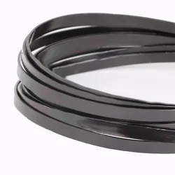 Embrossed Flat Anodized Aluminum Wire Black Soft 5mmx1mm 3m Carving Embossing Wrap Beads Craft Jewelry Wire
