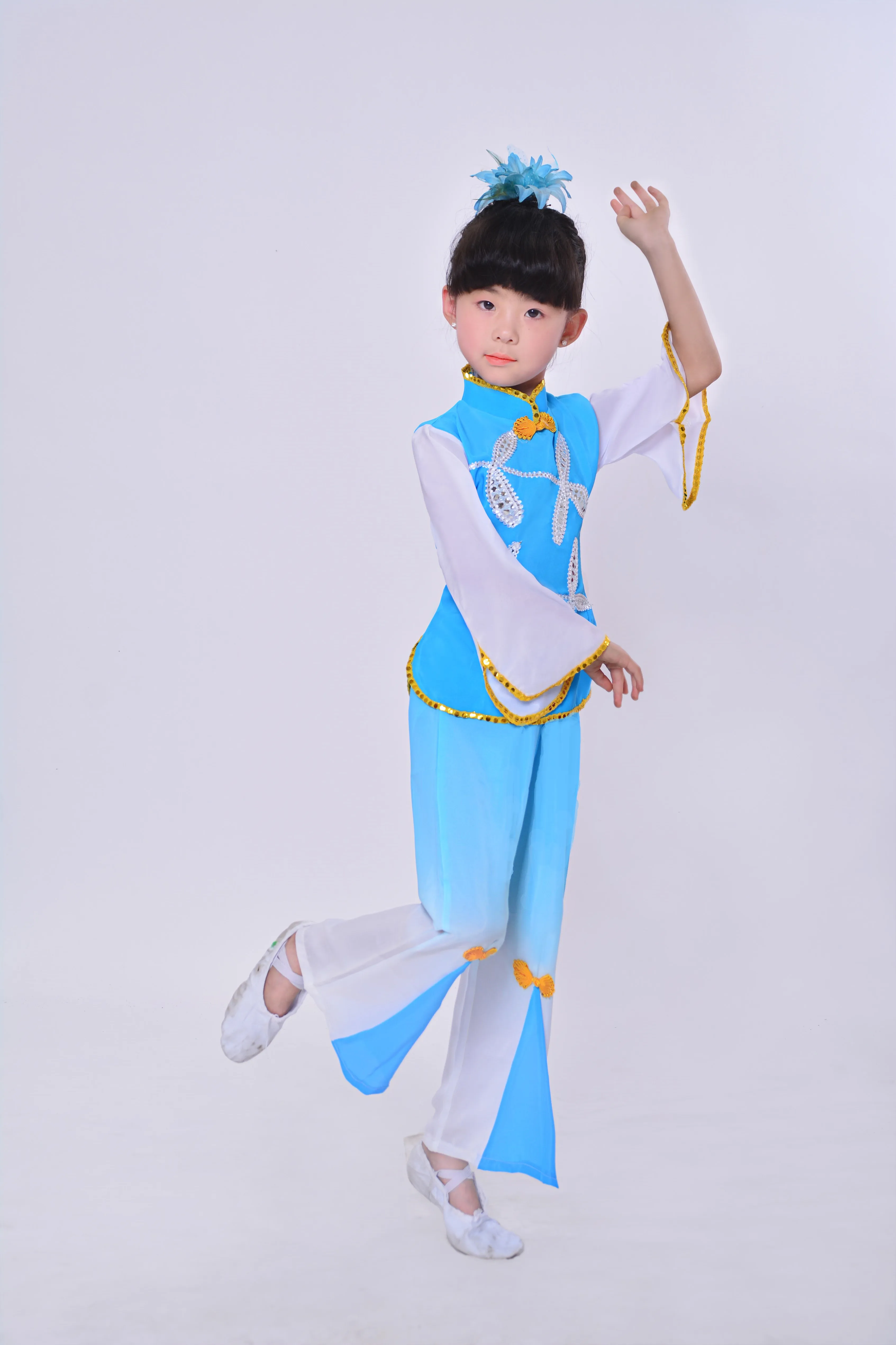 Nuovi bambini di stile classico per bambini di abbigliamento per la danza costumi delle ragazze dei bambini costume di ballo del ventilatore di ballo di performance costume