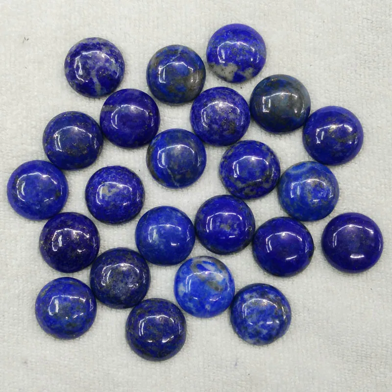 Fashion good quality natural Lapis Lazuli stone round CAB CABOCHON beads for jewelry making 16mm wholesale 30pcs/lot free