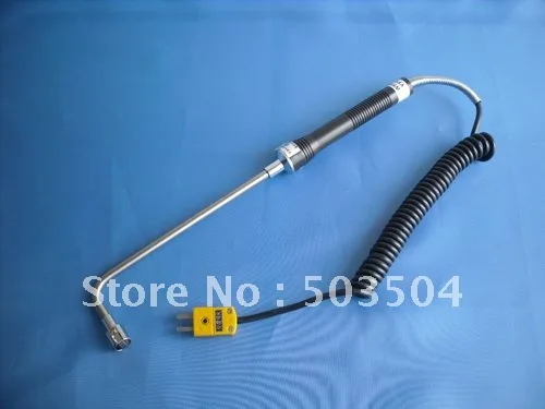 

90 degree Bend surface thermocuople with Spring Coil Cable and Minuaure Connector 0-950C