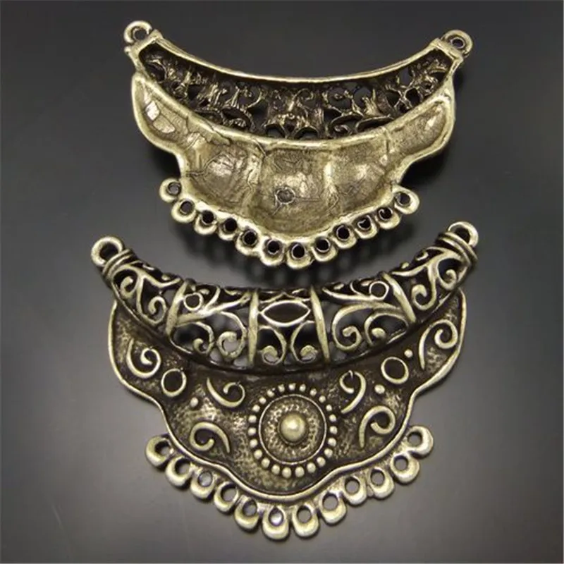 GraceAngie 3pcs Antiqued Style Bronze Tone Alloy Fashion Charm Connector Decor Jewelry AccessoriesHot  63*44mm 03160