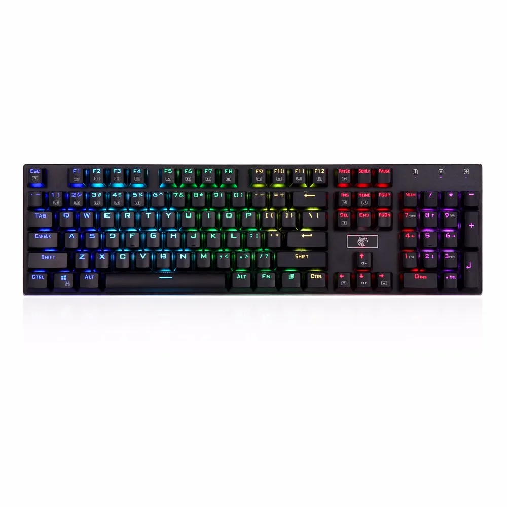 

Z88 RGB Mechanical Gaming Keyboard Programmable RGB Backlit Blue Switch Water Resistant 104 Keys Anti-Ghosting French Layout