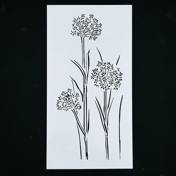 Plantilla reutilizable con forma de árbol y flor, pintura con aerógrafo, arte DIY, decoración del hogar, álbum de reserva de chatarra, manualidades, 1 ud.