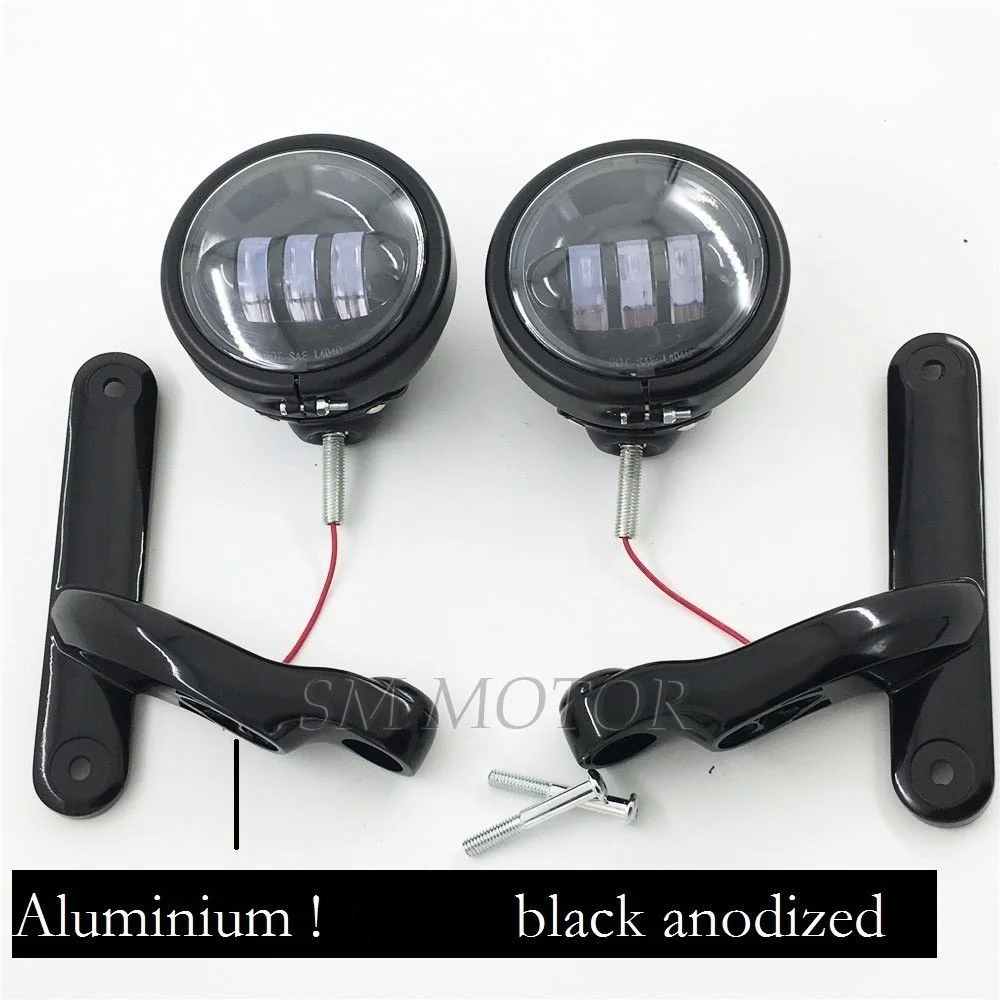 Dla harley 4.5 "pomocnicze światła przeciwmgielne obudowa wsporniki dla harley touring przemieszczanie się po ulicy roadking 06-23
