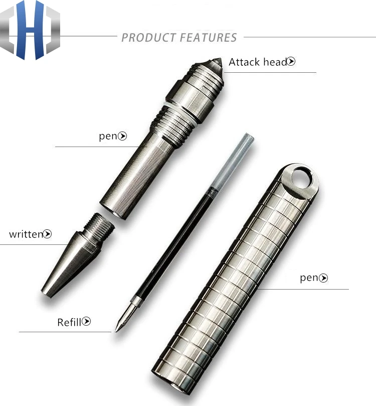 Mini Titanium Pen Defensive Pen Tactical Pen Multi-function Tool With Self-defense Survival Broken Window Pen