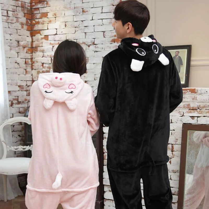 

Adult Anime Kigurumi Onesie Black wild boar Costume For Women Animal Pig Party Onepieces Sleepwear Disguise Home Cloths Girl Boy