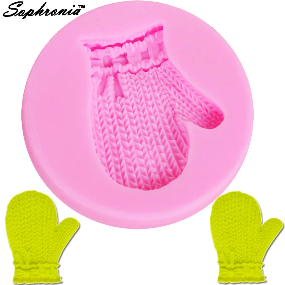 Christmas Knitted Glove Silicone Molds Crafts For Chocolate Candy Jelly Moulds Baking Pastry Home and Kitchen Baking Accessories
