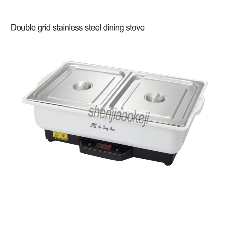 

Double grid commercial Buffy furnace buffet stove Stainless steel durable temperature control restaurant insulation furnace