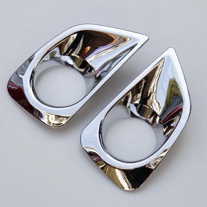 ABS Chrome For Toyota Vios/Yaris sedan 2014 2015 2016 Car Styling Car front fog lamp Light Cover Trim Accessories 2pcs