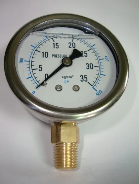 Stainless steel YN-60 shock-proof pressure gauge 10KG/100KG//150KG/200KG/250kg Hydraulic oil pressure gauge