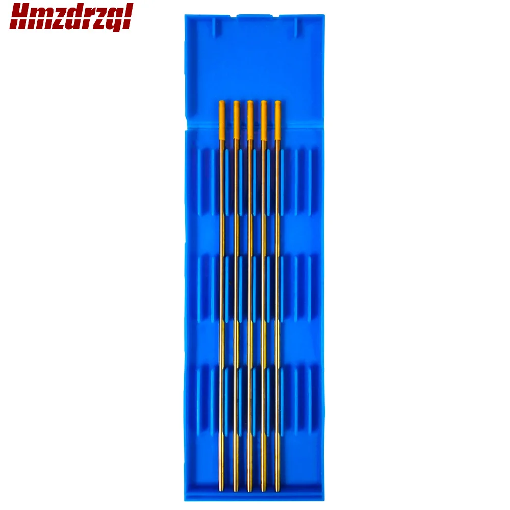 5 قطع WL15 2.4X150mm 3/32 "X6" قطب التنغستن لانثانيد الذهب