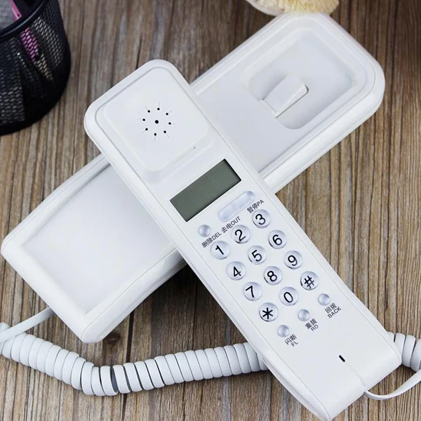 Wall Mounted mini fixed Telephone Corded Phone small Landline Antique Retro For Home Hotel  office  elevator white black