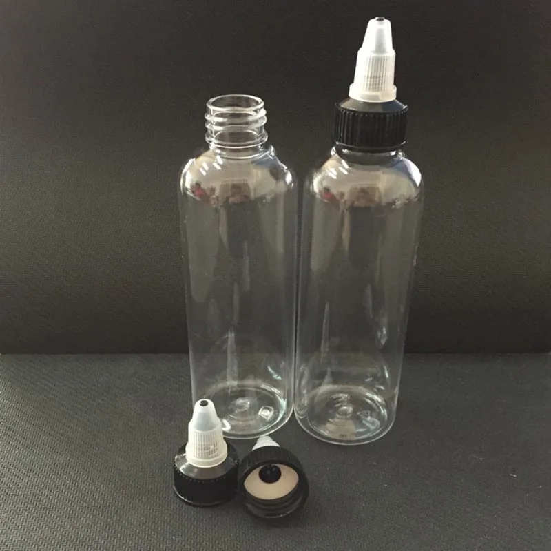 

Twist Off Caps Fat Pen Shape Refillable Bottle 120ml Empty Pet Bottles E Liquid E-Cig Plastic Dropper Bottles