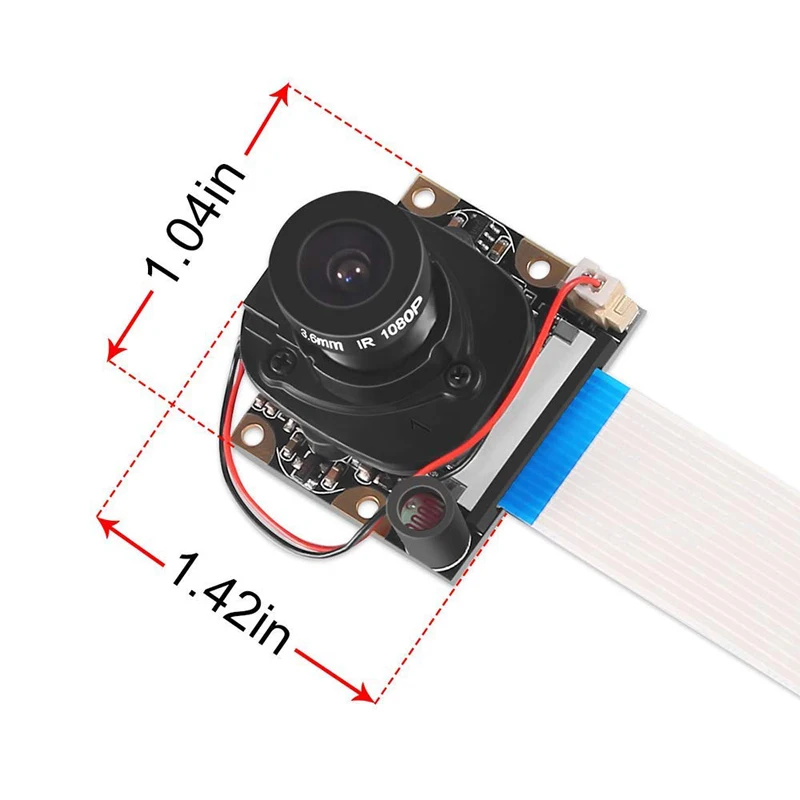 Für Raspberry Pi Kamera Modul mit Automatische IR-Cut Night Vision Kamera 5MP 1080p HD Webcam für Raspberry pi 4B Modell 3 B +