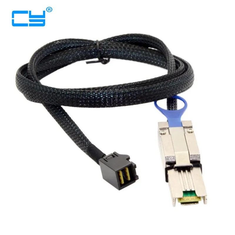 External Mini SAS SFF-8088 To Mini SAS High Density HD SFF-8643 Data Server Hard Disk Raid Cable 100CM