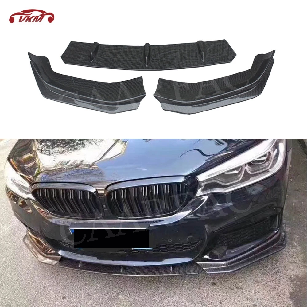 

5 Series Carbon Fiber Front Bumper Lip Splitters for BMW G30 G31 G38 M Sport 2017 2018 2019 FD Style Head Chin Shovel