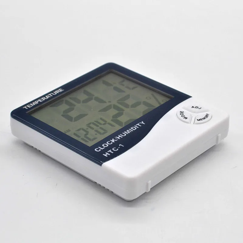 Farm thermometer household indoor humidity  alarm clock high precision table temperature hygrometer