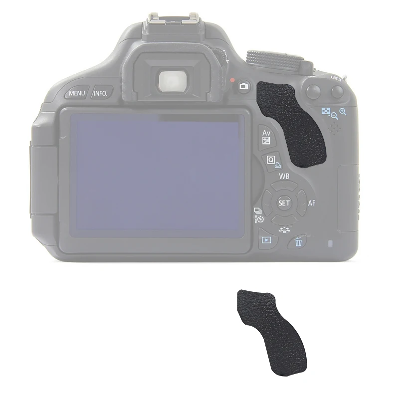 CANON-EOS 600D 용 엄지 고무 뒷면 커버 고무 DSLR 카메라 교체 유닛 수리 부품