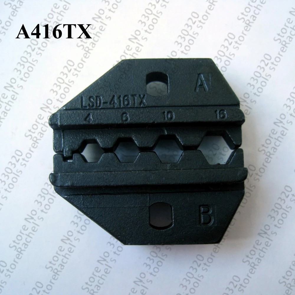 A416TX die set crimping jaws for non-insulated cable connector terminals