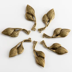 DIY Alloy Leaf Pendant For Decoration Charms Jewelry Findings & Components For Jewelry Making #JZ111