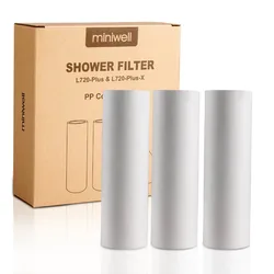 Miniwell PP Filtro In Cotone di Ricambio 3 Pc in 1 Pacchetto per Doccia Filtro L720-Plus