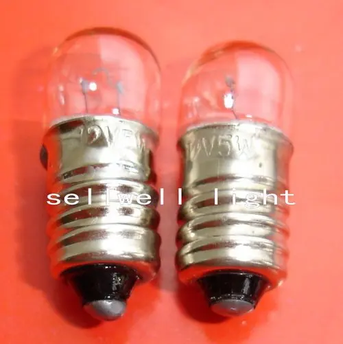 

Free Shipping Great!miniature Light Lamp 12v 5w E10 T8.5 A551