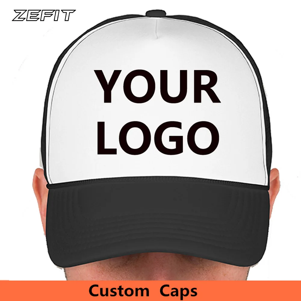 

LOGO Customized Name Journey Trip Small Quantity Mesh Back Snap Golf Sun Visor Team Hats Fashion Wearing Custom Baseball Caps