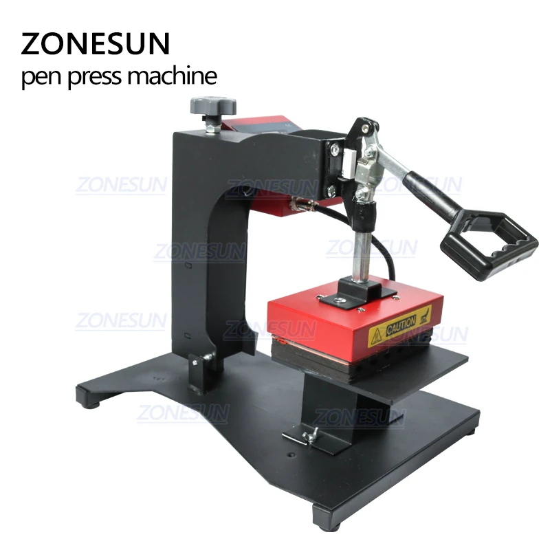 ZONESUN Pen Heat Printing Machine Hot Transfer Printing Machine Press Machine For Plastic Ball Point Pen Logo Pressing Machine