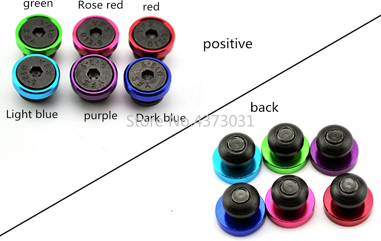 4pcs Stainless Steel Chicago Screws Pocket Folding Knife Scabbard Screws with Colorful Washer for 1.5mm/2.0mm Kydex Plate