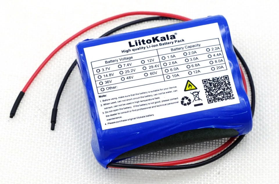 Liitokala New 12 V 2600 mAh lithium-ion Battery pack Monitor CCTV Camera battery 12.6 V to 11.1 V 18650 backup power No DC plug