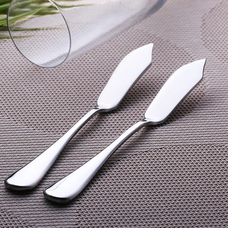 300pcs/lot Stainless steel Utensil Cutlery Butter Knife Cheese Dessert Jam Spreader Breakfast Tool