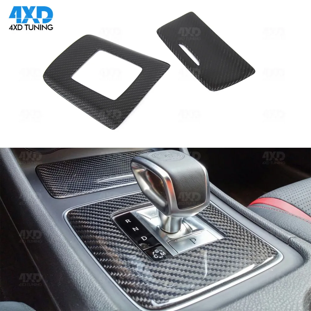 

Accessories Interior Trim For Mercedes A45 CLA45 GLA45 AMG Carbon Fiber Gear Surround Compartment Cover LHD 2014 2015 2016 2017+