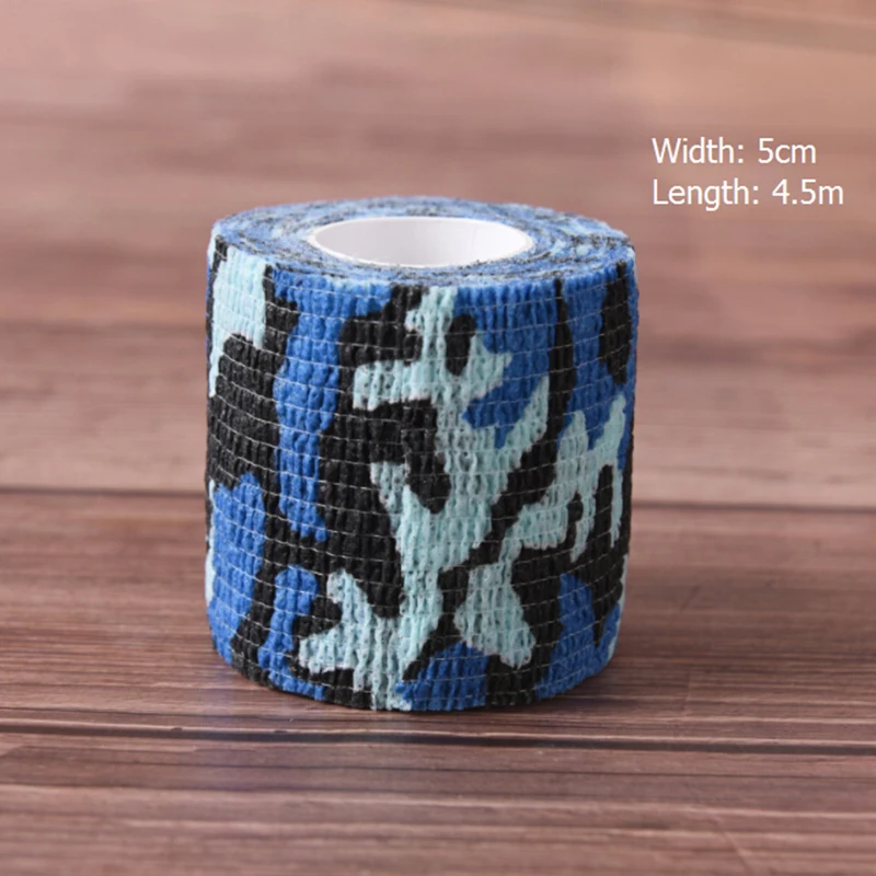 Self-adhesive Camo Stretch Bandage 5CM*4.5M Tactical Non-woven Protective Camouflage Tape For Rifle Gun Flashlight Camo Tape