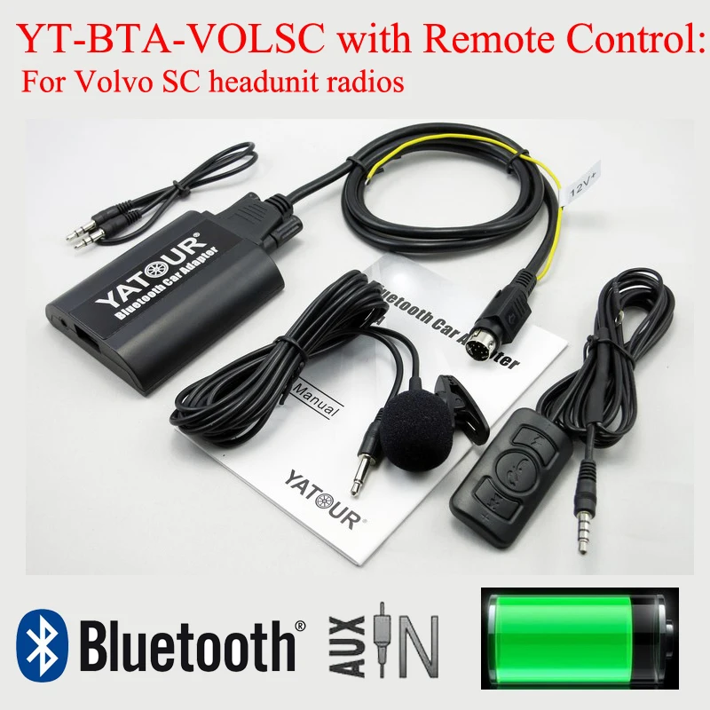 Yatour Bluetooth MP3 zestaw głośnomówiący BTA z pilotem do radiotelefonów Volvo SC