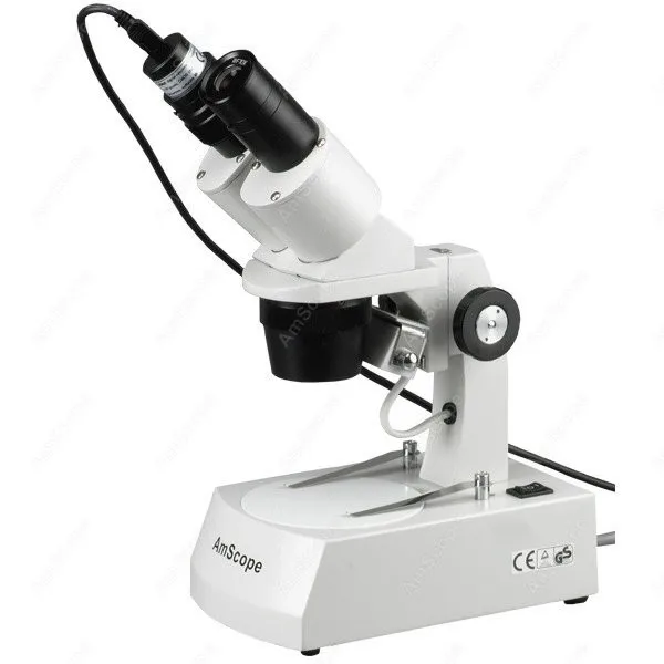 Stereo Microscope--AmScope Supplies 10X-30X Stereo Microscope with USB Camera