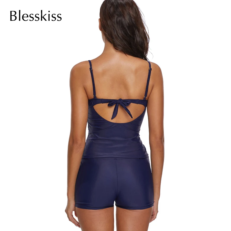 Plus Size Tankini Swimsuits Women 2023 Push Up Bathing Suit High Waist 2 Piece Swimwear With Shorts Swimming Suit For Bikini 4XL