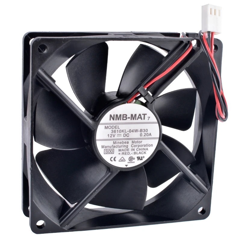 

COOLING REVOLUTION 3610KL-04W-B30 9cm 9025 9225 90mm fan 12V 0.20A Double ball bearing computer CPU power cooling fan