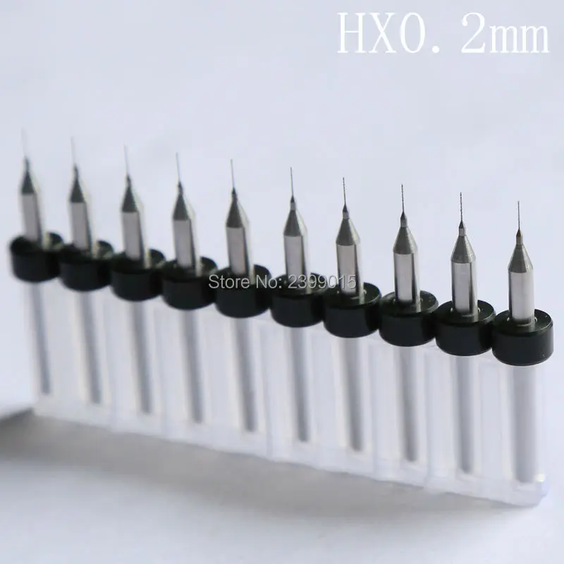 10pcs Pcb tungsten carbide drill bits 3.175 * 0.2mm, printed circuit board tools, woodworking, CNC drilling and milling